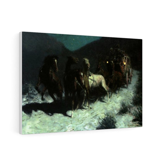 A Taint on the Wind - Frederic Remington Canvas