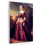 Princess Maria Carolina Augusta of Bourbon-Two Sicilies - Franz Xaver Winterhalter Canvas