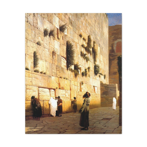 Solomon's Wall Jerusalem - Jean-Leon Gerome Canvas Wall Art