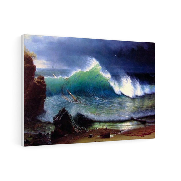 The Shore of the Turquoise Sea - Albert Bierstadt Canvas