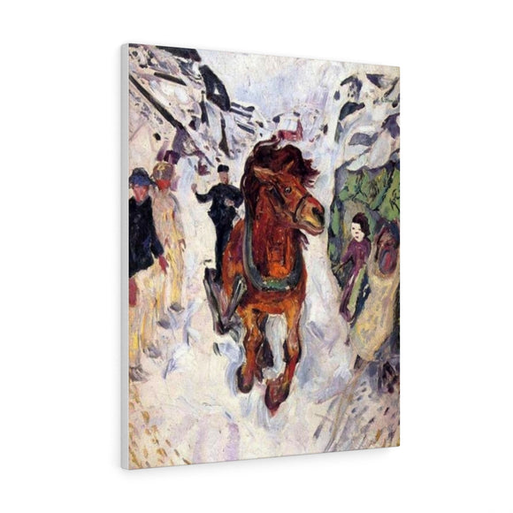 Galloping horse - Edvard Munch Canvas
