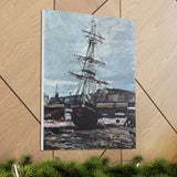 Gestrandetes Boot in Fecamp - Claude Monet Canvas Wall Art