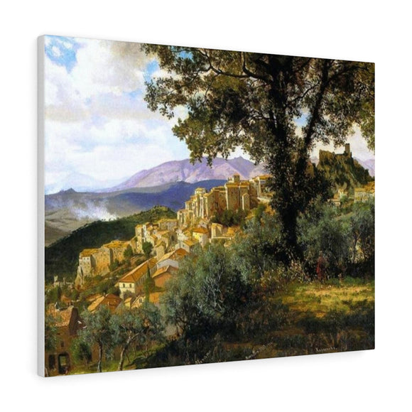 Olevano - Albert Bierstadt Canvas