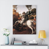 St George and the Dragon - Raphael Canvas