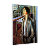 Woman on the Verandah - Edvard Munch Canvas