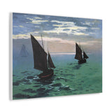 Fishing Boats at Sea - Claude Monet Canvas Wall Art