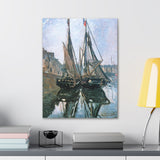 Fishing Boats at Honfleur - Claude Monet Canvas Wall Art