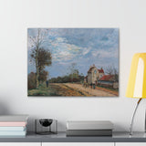 The House of Monsieur Musy, Louveciennes - Camille Pissarro Canvas Wall Art