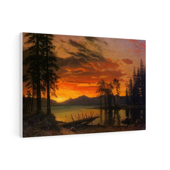 Sunset over the River - Albert Bierstadt Canvas