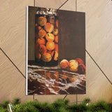 Jar Of Peaches - Claude Monet Canvas Wall Art