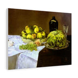 Still life with melon and peaches - Edouard Manet