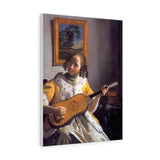 Young woman playing a guitar - Johannes Vermeer