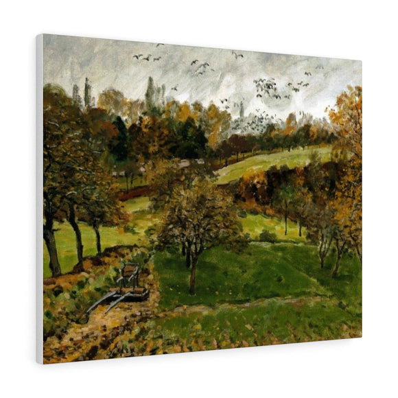 Autumn Landscape, Louveciennnes - Alfred Sisley Canvas