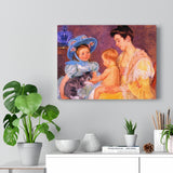 Children Playing With A Cat - Mary Cassatt Canvas