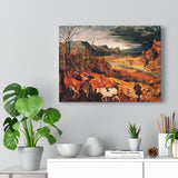 The Return of the Herd (November) - Pieter Bruegel the Elder Canvas
