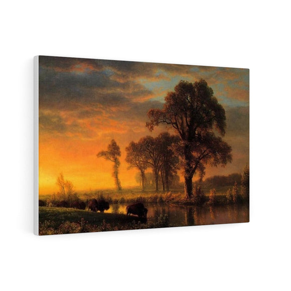 Western Kansas - Albert Bierstadt Canvas