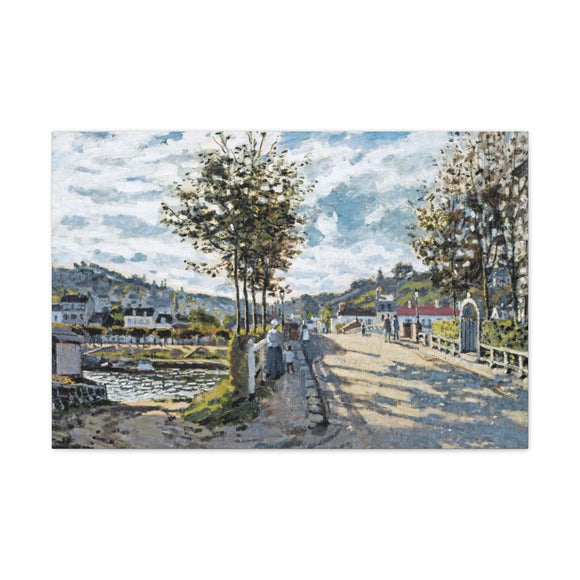 The Bridge at Bougival - Claude Monet Canvas Wall Art