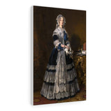 Queen Marie Amelia of the French - Franz Xaver Winterhalter Canvas