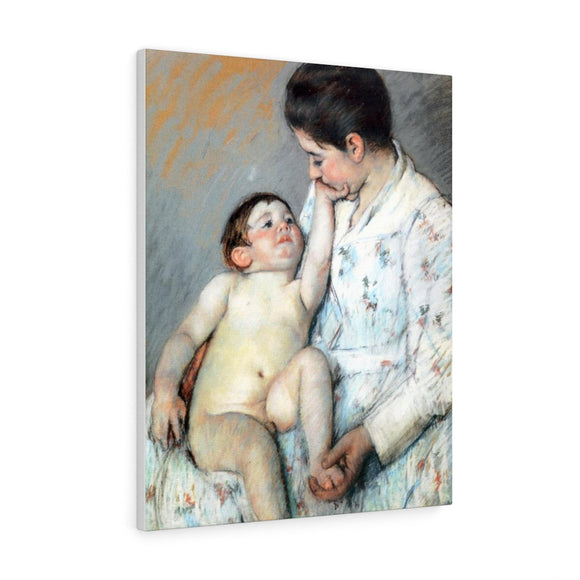 Baby's First Caress - Mary Cassatt Canvas