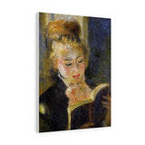 The Reader (Young Woman Reading a Book) - Pierre-Auguste Renoir Canvas