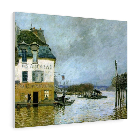 Flood at Port-Marly - Alfred Sisley Canvas