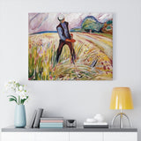 The Haymaker - Edvard Munch Canvas