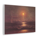 Sailing By Moonlight - Martin Johnson Heade Canvas Wall Art