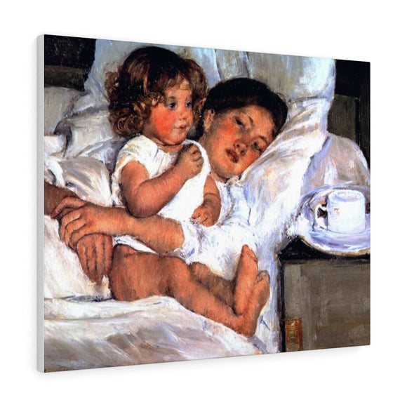 Breakfast in Bed - Mary Cassatt Canvas