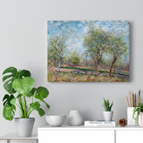 Apple Trees in Bloom - Alfred Sisley Canvas