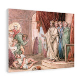 The Death of Ananias - John Martin Canvas