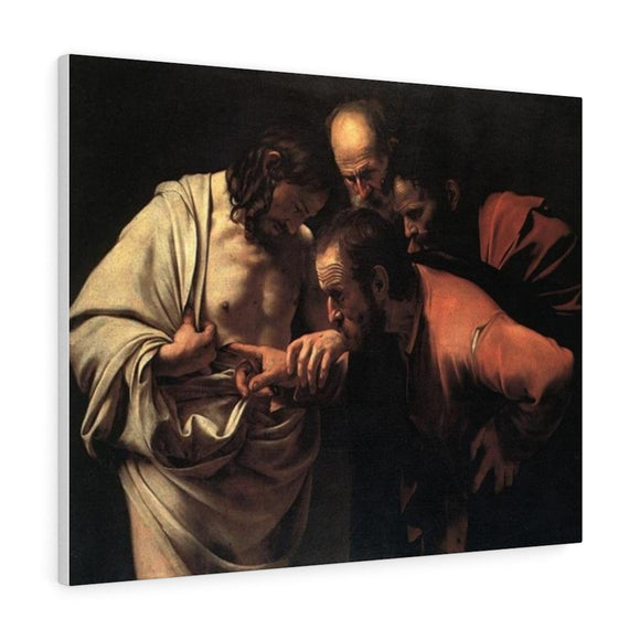 Incredulity of Saint Thomas - Caravaggio Canvas