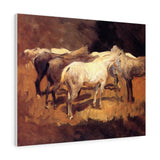 Horses At Palma - John Singer Sargent Canvas