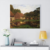 A Farmyard in Normandy - Claude Monet Canvas Wall Art