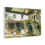 Back of the Old House - Childe Hassam Canvas Wall Art