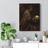 Saint Francis in Prayer - Caravaggio Canvas