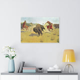 buffalo runners - Frederic Remington Canvas