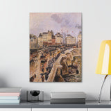 The Pont-Neuf, Rainy Afternoon - Camille Pissarro Canvas Wall Art