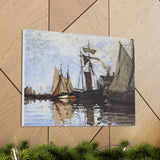 Boats in the Port of Honfleur - Claude Monet Canvas Wall Art