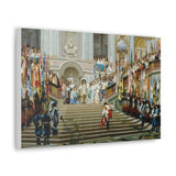 The Reception for Prince Conde at Versailles - Jean-Leon Gerome Canvas Wall Art
