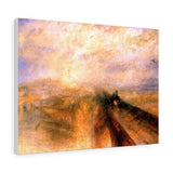Rain Steam and Speed, The Great Western Railway - Joseph Mallord William Turner Canvas