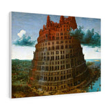 The "Little" Tower of Babel - Pieter Bruegel the Elder Canvas