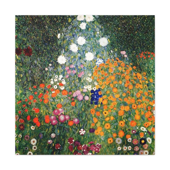 Flower Garden - Gustav Klimt Canvas Wall Art