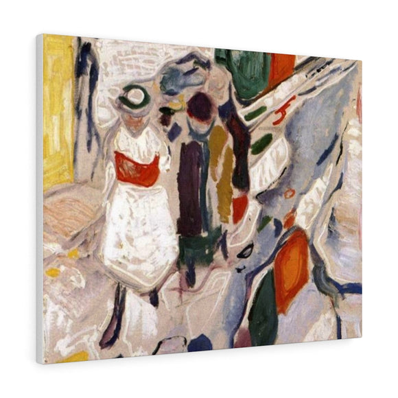 Children in the Street - Edvard Munch Canvas