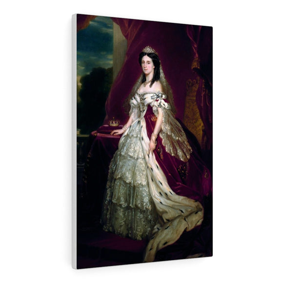Augusta Marie of Saxe-Weimar-Eisenach aka Augusta Empress of Germany - Franz Xaver Winterhalter Canvas