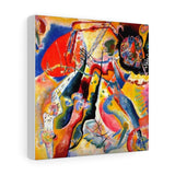 Painting with red spot - Wassily Kandinsky Canvas