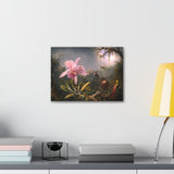 Cattelya Orchid and Three Brazilian Hummingbirds - Martin Johnson Heade Canvas Wall Art