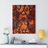 Flora on rocks Sun - Paul Klee Canvas