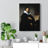Portrait of Johannes Wtenbogaert - Rembrandt Canvas