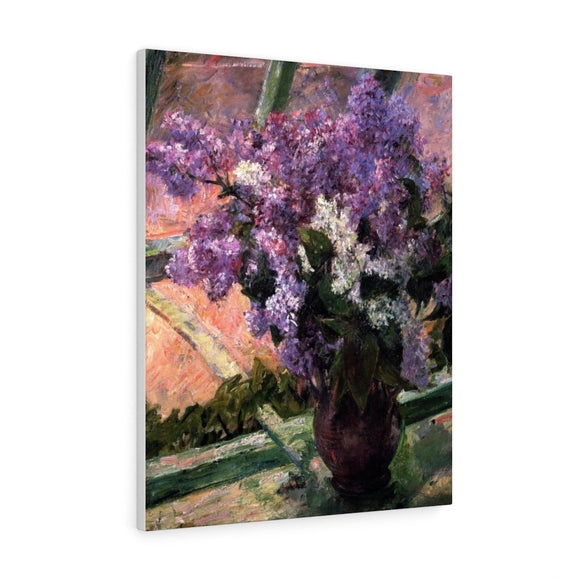Lilacs In A Window - Mary Cassatt Canvas