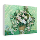 Vase with Pink Roses - Vincent van Gogh Canvas